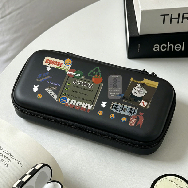Gaming Accessories Bag - Tas Penyimpanan Keras Warna Macaron dengan