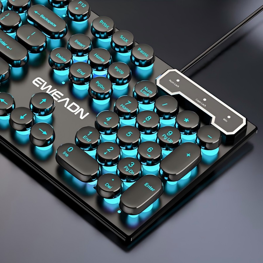 Gaming Accessories Keyboards - Keyboard Gaming Mesin Ketik EWEADN, 104