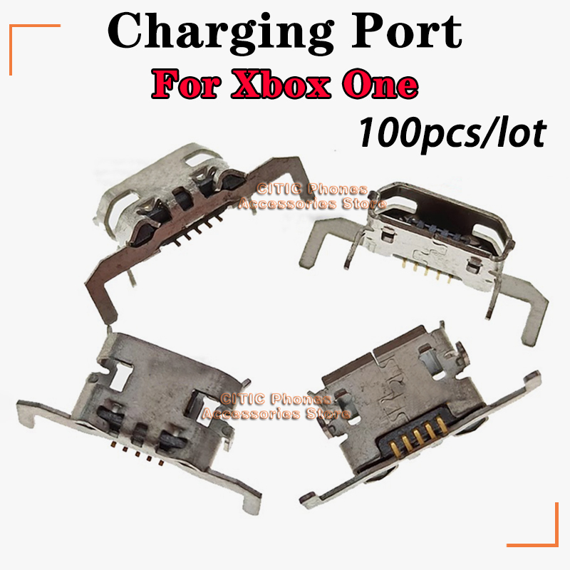 Gaming Accessories Xbox - 100 buah/lot soket Port pengisi daya