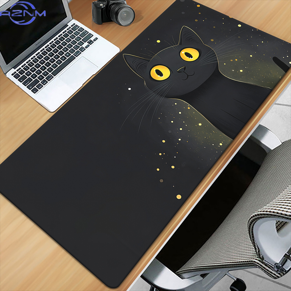 Gaming Accessories Brands - Alas Mouse Besi Motif Kucing Hitam