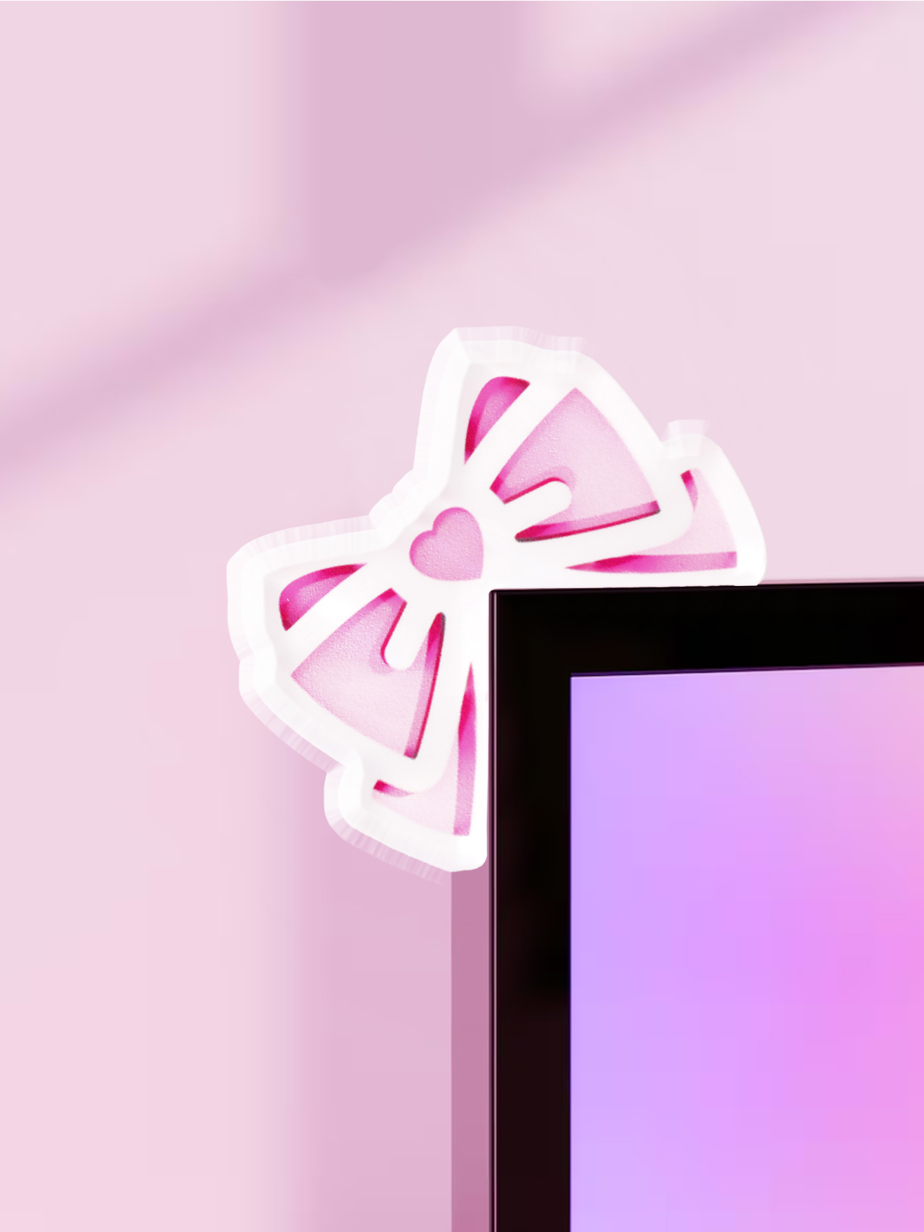 Gaming Accessories Desktop - Dekorasi Monitor Pita Kawaii Aksesori PC