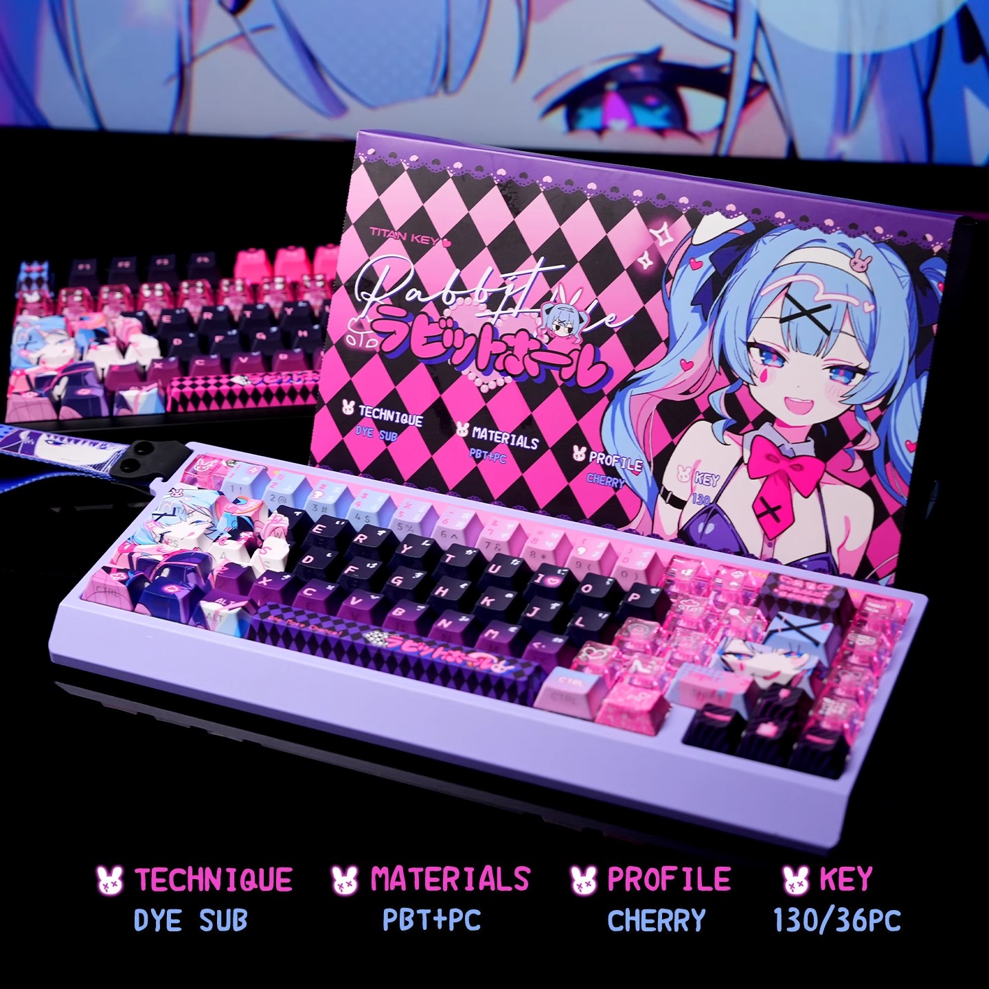 Set Keycap Kustom Tema Anime R - Gaming Set Accessories ulasan dan harga