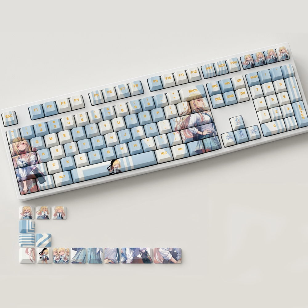 Keycap Gaming Anime 122 Tombol - Gaming Set Accessories ulasan dan harga