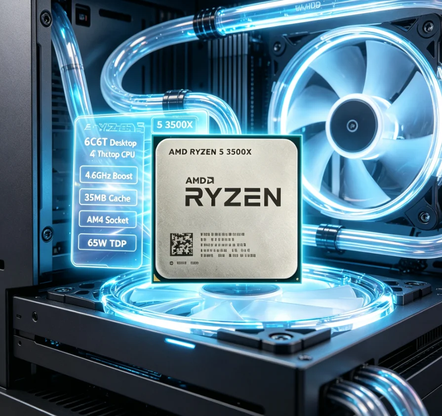 AMD Ryzen 5 3500X AM4 CPU Desk - Gaming Accessories Stand ulasan dan harga