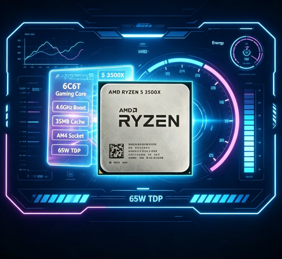 AMD Ryzen 5 3500X AM4 CPU Desk - Gaming Accessories Stand ulasan dan harga