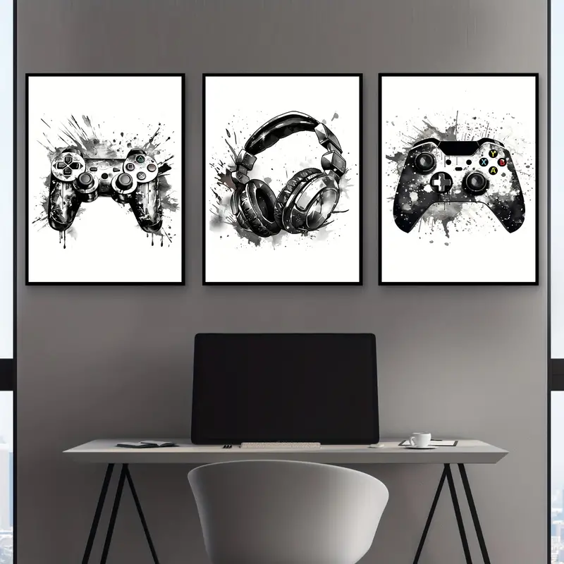 3pcs Lukisan Kanvas Tanpa Bing - Gaming Set Accessories ulasan dan harga