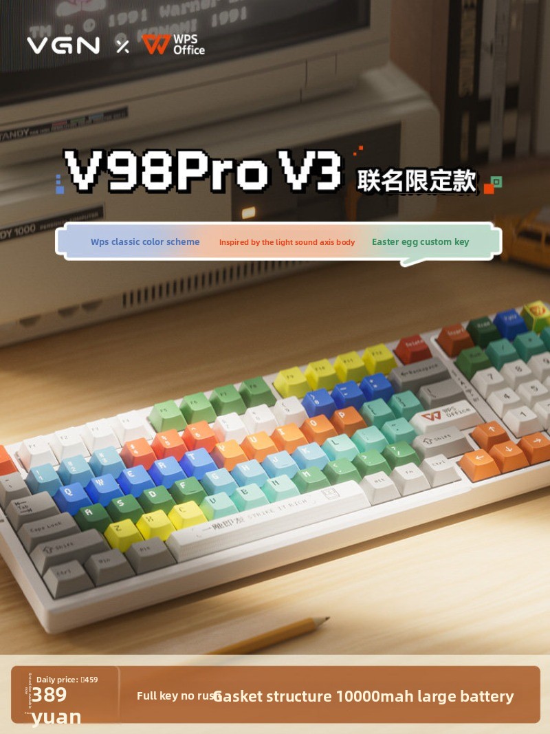 VGN V98Pro V3 Keyboard Mekanik - Gaming Accessories Brands ulasan dan harga